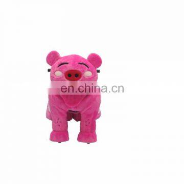 HI Pink Piggy Walking Stuffed Animal Ride on Toy Electric Coin Operated Animal Ride photo-3