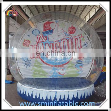 Commercial giant inflatable snow globe,advertising human size snow globe for atmosphere activity show