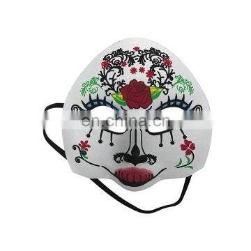 Japanese Style EVA Mask with Rose Decoration for Halloween, Carnival and Party