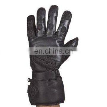 HMB-2044A MOTORCYCLE LEATHER GLOVES GEL BACK PROTECTION