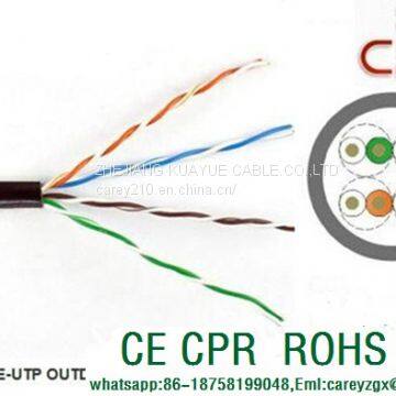 lan cable utp cat5e 24awg copper conductor