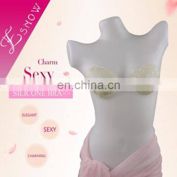 ES6603 2016 China Wholesale High Quality Sexy Lady's Sexy Lace Silicone bra