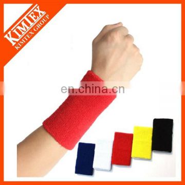 Cheap custom terry cloth cotton Wristband