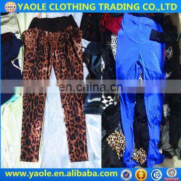 Wholesale Boy and Girl fashion elastic pant used clothing giant bales used clothing malaysia