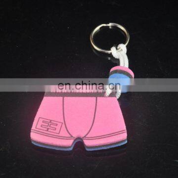 Custiom design eva foam key rings , eva floating keycain , foam eva keychains