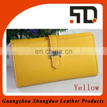 Fashion Colorful Design Waterproof Leather Woman Wallet in Low Price