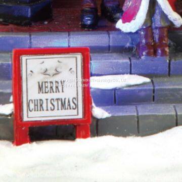 8“ B/O LED Choir Scene Christmas House Souvenir Figurines Souvenir With Cheap Christmas Gift Souvenir photo-4