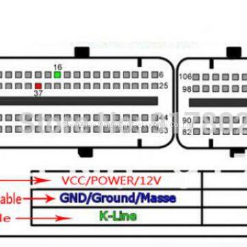 VAG 81pin ECU OBD F+DC Cable for VW 81 Pin Obd Adapter Female to DC Cable Obd2 Car Diagnosis Interface photo-3