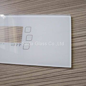 china supplier heat tempered glass 3mm 4mm polished edges for smart home automation touch panels