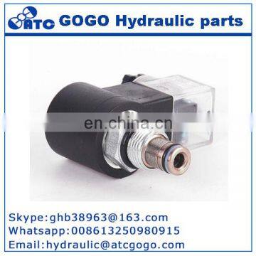 DHF12-222 Hydraulic cartridge high pressure two way two position poppet solenoid valve normally closed pump spare parts