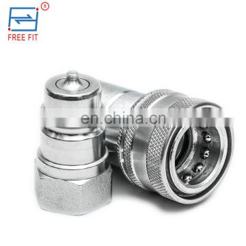 1/2'' male 6600 anv series ISO 7241-1A poppet valve hose fitting coupler hydraulic quick release coupling