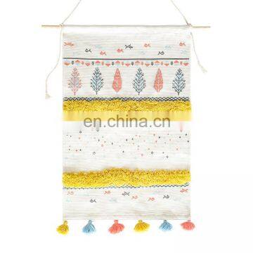 Bohemian Tapestry Wall Hanging Mats Custom Made Tapestry With Tassels photo-3