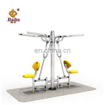 New Type Double Sit Trainers Gym Fitness Equipment for Sale,New Stainless Steel Sit-pull Training Device