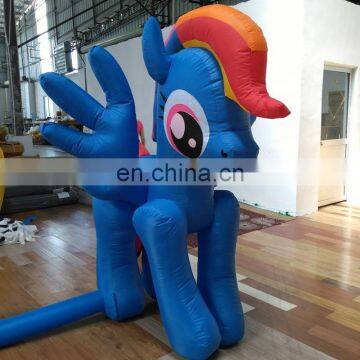 Wholesale Inflatable Cartoon Promotional Animal Ground Inflatable Unicorn for Indoor Outdoor Advertising photo-3