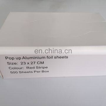 11micron Recycled Frozen Printed Aluminum Foil Food Wrapping Paper