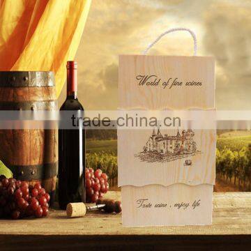 Custom made best wooden wine box, wooden wine gift box