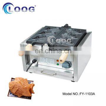 High Quality Commercial Non-stick 3 Fishes Taiyaki Waffle Maker Electric Resep Taiyaki Maker