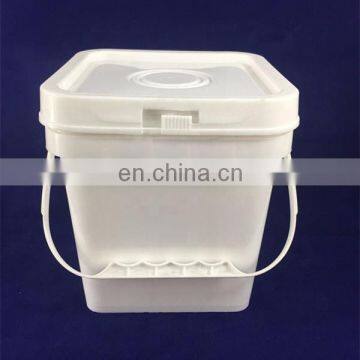 Transparent Plastic Square Bucket Food Grade With Handle and Lid photo-3