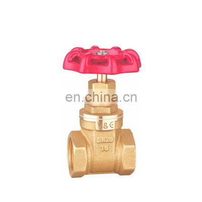 China Supplier Brass 1/2 - 4 Inch female Thread Inch Gate Valve