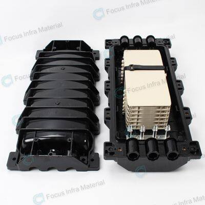 48 Cores to 288 Cores Horizontal Type 3 Inlets 3 Outlets Outdoor Aerial Dome Duct Mounting Fiber Optical Splice Closure photo-4