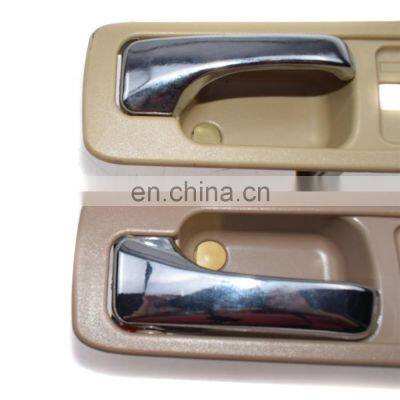 Beige Inner Inside Handles Front Pair Set for 1990-1993 Honda Accord 4 Door New photo-2