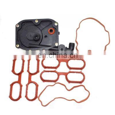 New Engine Intake Manifold Cover Crankcase Vent Valve Gasket for BMW Set of 7 photo-5