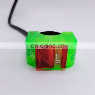 22mm 12v Colorful ABS Plastic Cover on off Button Connector Bullet Flame Out Headlight Spotlight Motorcycle Handlebar Switch