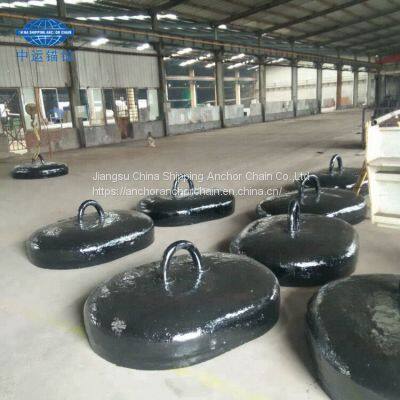 2.5tons Black Painted Steel or Concrete Clump Weight or Sinker