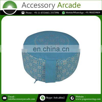Yoga Meditation Zafu Non Pleated Cushion Indian Manufacturer photo-5