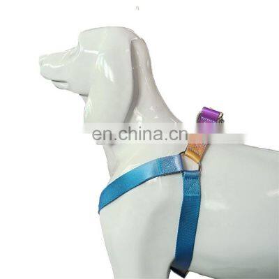 Hot selling gradient ramp step in dog harness sublimation customized pattern outdoor dog harness