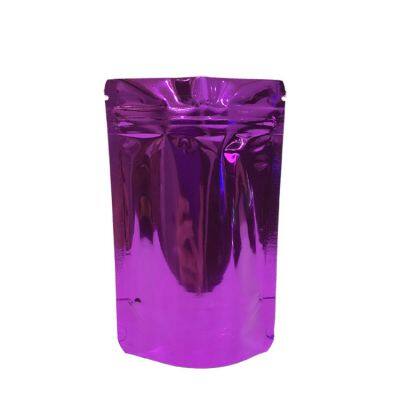 Printed Holographic Film Flat Bags Laser Clear Front For Beauty Sponge Packaging photo-4