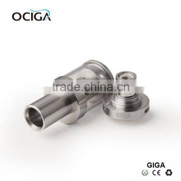 Low Resistance 0.5ohm SIlver color Ociga GIGA Atomizer cheap vapor Atomizer