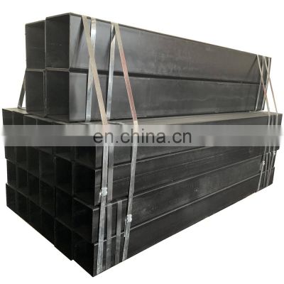 Erw Black Ms Square Steel Piping Mild Hollow Sections Astm a53 Welded Steel Square Pipe For Fence