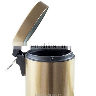 Brass Gold Painting Waste Bin for Hotel photo-5