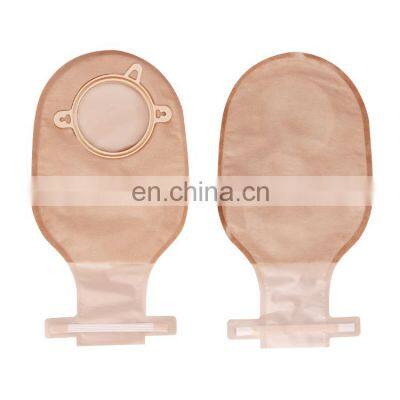 Two-Piece Ostomy Colostomy Bags with Measure Card,Drainable Pouch Twist-Tie for Ileostomy Stoma Care