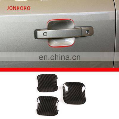 20-21 For Land Rover Defender Door Bowl ABS Carbon Fiber Pattern 3-Piece Set (90 Version)