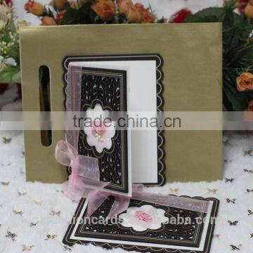 Ideal Laser Cutting Fancy Design Wooden Wedding Cards