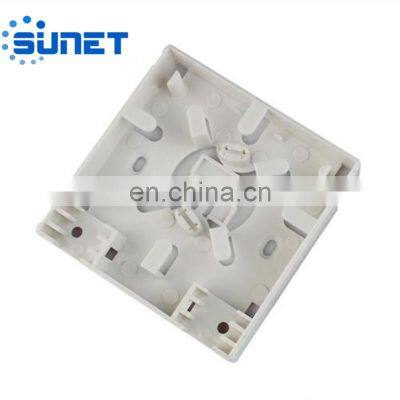 FTTH Mini Optical Terminal Box Plastic 86 Face Box Wall Outlet Fiber Optic Distribution Box photo-4