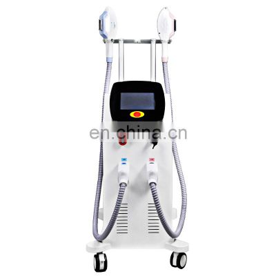 Double handles magnetic optic 360 laser ipl  hair removal machine