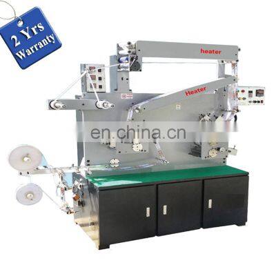 UGS21S Automatic Narrow Fabric Washable cotton label Flexo Printer, thermal transfer Ribbon Flexographic Printing Machine