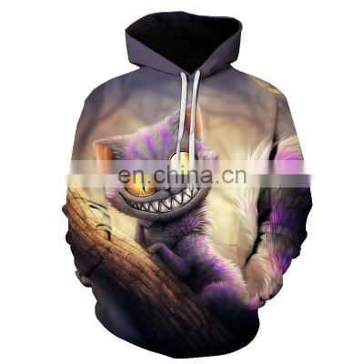 Custom 3D Digital Printing Hooded Sweatshirt Women's Hoodies Plus Size Men's Hoodies