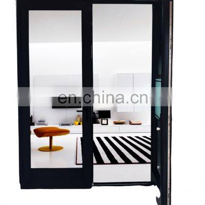 America standard commercial double glass french aluminum casement door aluminium hinge door for entry door