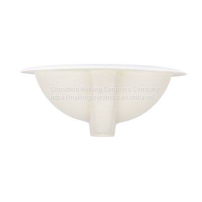 UPC Oval Ceramic Bathroom Drop-in Sink photo-4