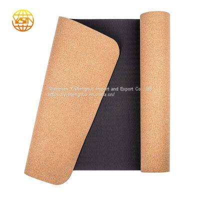 Custom logo eco friendly yoga natural fitness double layer yoga mats manufacturer