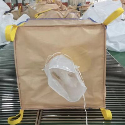 Factory Direct Wholesale PP Bulk Container Bag Sleeve Loop Tunnel Top Open with Bottom Flat Tubular Softy Big Bulk Bags