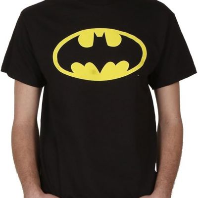 Wholesale Men's Batman Basic Logo Black T-Shirt,offer free sample