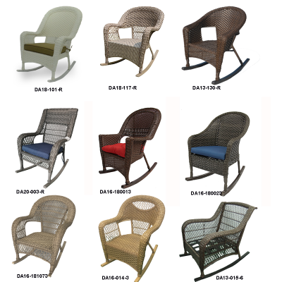 Jeco Patio stackable Rocking Chair Rocker Runner Garden Rocker