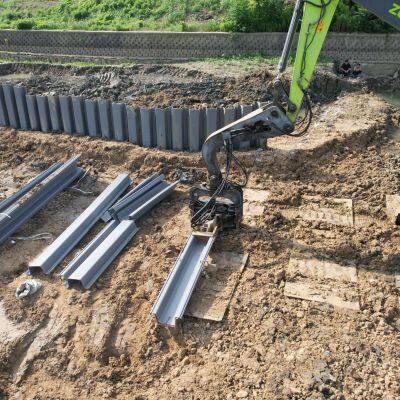 Pvc Retaining Wall Plastic Sheet Pile U Type PVC Sheet Piling for Marine Structures 50+ Years Long Time Life Design photo-3