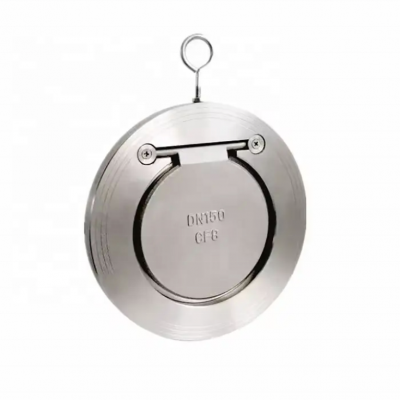 H74 Stainless Steel 304 CF8 PN16 Wafer Single Disc Swing Check Valve With Hard-Sealed