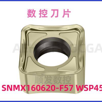 Walter  plaquette de fraisage CNC SNMX160620-F57 WSP45G avec un angle d'hélice de 45°